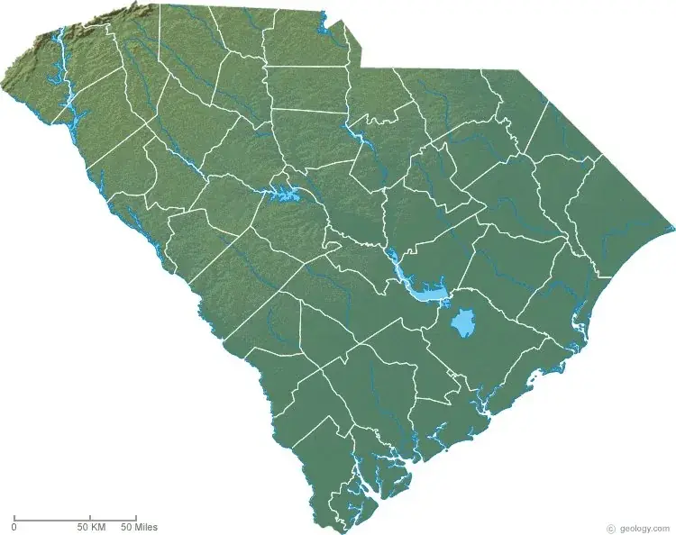 South Carolina Map