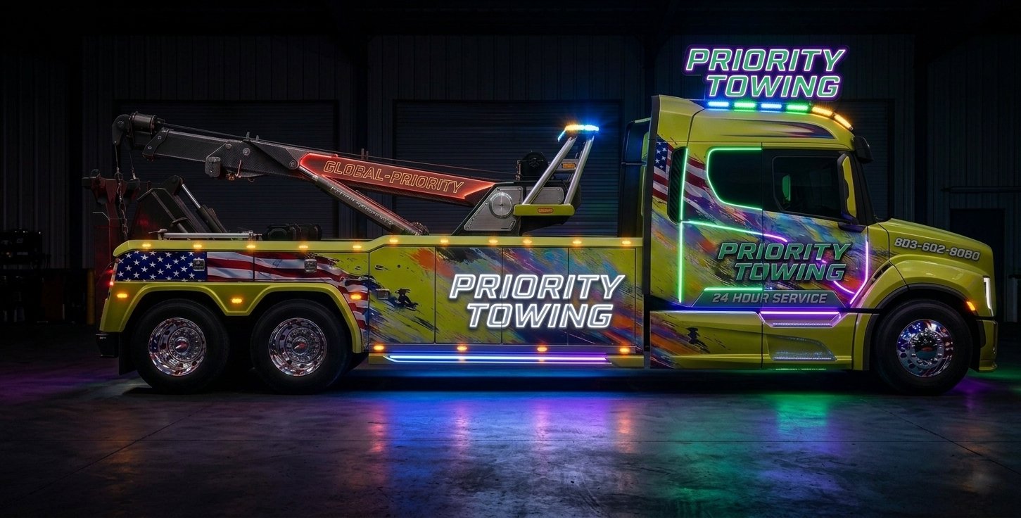 Priority Towing Truck 5 Glow